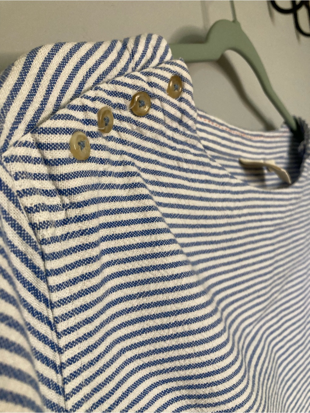 Maeve by Anthropologie Sullivan Striped Top - Blue & White Nautical Boatneck - Picture 5 of 7